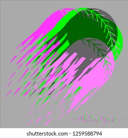 Colorful vector image with baseball balls in different colors.