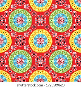 colorful vector Indian chunri background pattern design.
