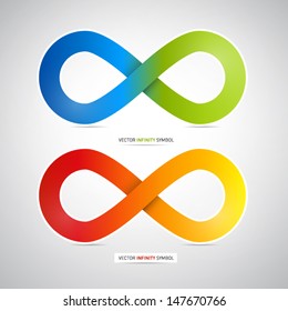 Colorful vector infinity symbol