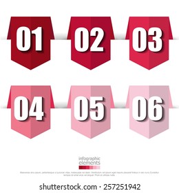 Colorful vector infographic elements design