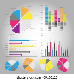 colorful vector infographics