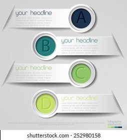 Colorful vector infographics elements design
