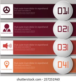 Colorful vector infographics elements design