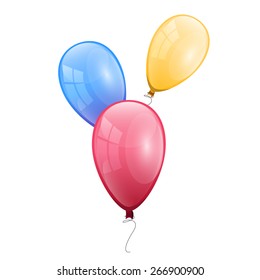 colorful vector isolated balloons