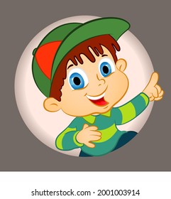 Colorful vector isolated kids illustration