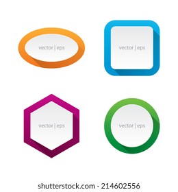 Colorful Vector Labels