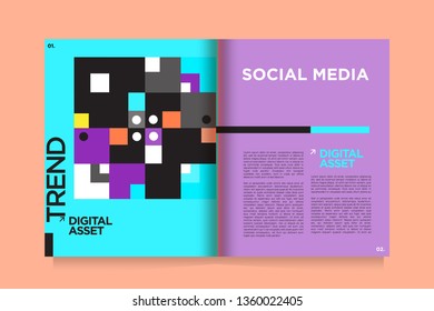 Colorful Vector layout design template for business and digital marketing