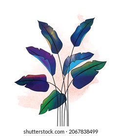 colorful vector leaf design for greetings
