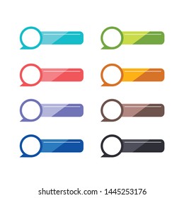 Colorful vector line volume icons isolated white background