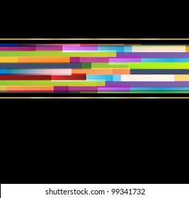Colorful vector lines background and space for your text