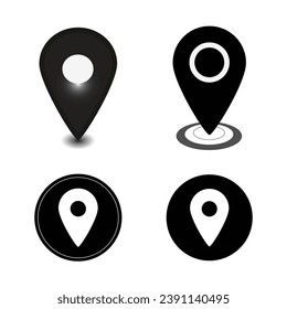 colorful vector locations icon design