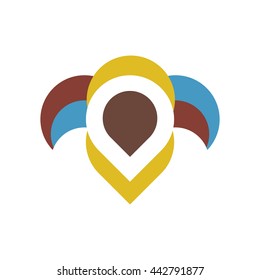 Colorful Vector Logo Icon Element
