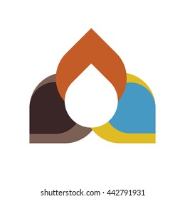 Colorful Vector Logo Icon Element