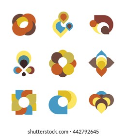 Colorful Vector Logo Icon Element