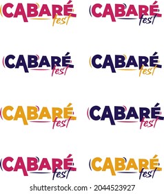 COLORFUL VECTOR LOGO FOR PARTY EVENTS