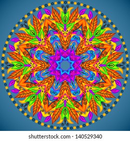Colorful vector mandala