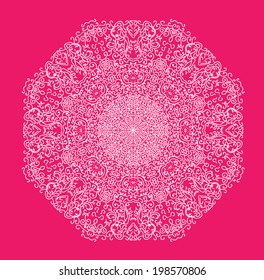 Colorful vector mandala, abstract illustration. 