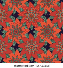 Colorful VECTOR mandala flower pattern