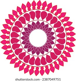 colorful vector mandala pattern design