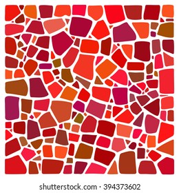 Colorful vector mosaic background. NOT a PATTERN. Ceramic tile texture. Easy to recolor. 