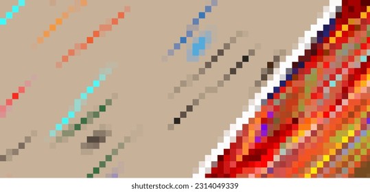 Colorful vector mosaic pattern. Abstract background. 