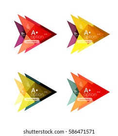 Farbige Banner-Vorlagen für Vektoroptionen, Infografik-Hintergründe für das Workflow-Layout, Diagramm, Zahlenoptionen oder Webdesign