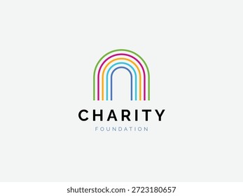 Farbiges Vektor Origami Logo Design