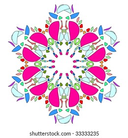 Colorful vector ornament