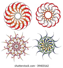 Colorful vector ornament collection