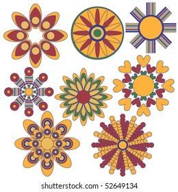 Colorful vector ornament collection