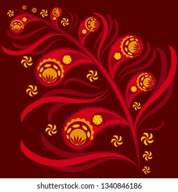 colorful vector ornament pattern of paisley