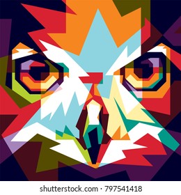 colorful vector owl