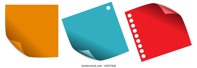Colorful vector paper