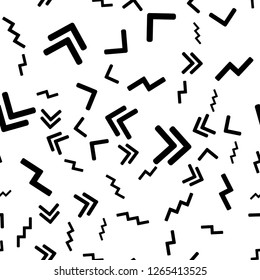 Colorful vector pattern with different shapes objects. Texture background for textile, print, paper, fabric background, wallpaper