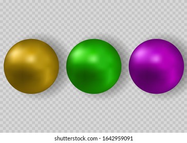 Colorful Vector Photo Realistic Set Of Balls - Pills. Vector illustration EPS10