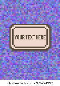 Colorful vector pixel background with place for your text