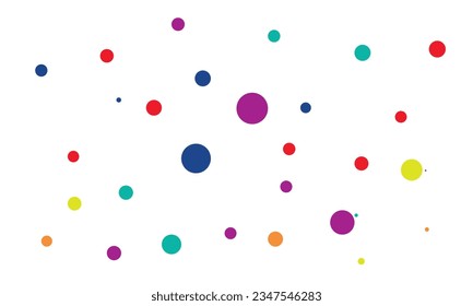 bunter Vektorpolka-Hintergrund mit kleinen Punkten