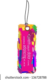 Colorful vector price tag