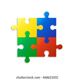 Colorful vector puzzle