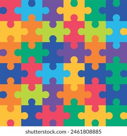 colorful vector puzzle. background, pattern