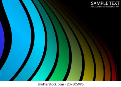 Colorful vector rainbow background illustration - Vector abstract color background template