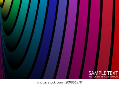 Colorful vector rainbow background illustration - Vector rainbow background abstract template
