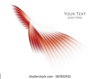 Colorful vector red wavy background. Bright abstract illustration. Elements for your design. Eps10