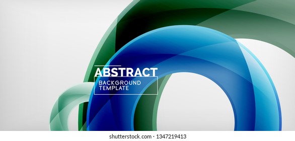 Colorful vector rings geometric abstract background, modern geometric pattern design. Business or technology presentation design template, brochure or flyer pattern, or geometric web banner, minimal