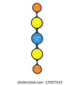 colorful vector round diagram infographics for presentations