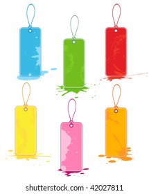 Colorful vector sale tags set