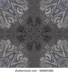 Colorful vector seamless pattern background. Elegant luxury texture for wallpapers, backgrounds and page fill.