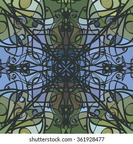 Colorful vector seamless pattern background. Elegant luxury texture for wallpapers, backgrounds and page fill.