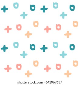 colorful vector seamless pattern background illustration with abstract brush strokes