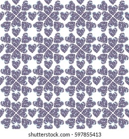 Colorful Vector seamless pattern of beautiful hearts. The best for Valentine's Day, Wedding and Birthday design.